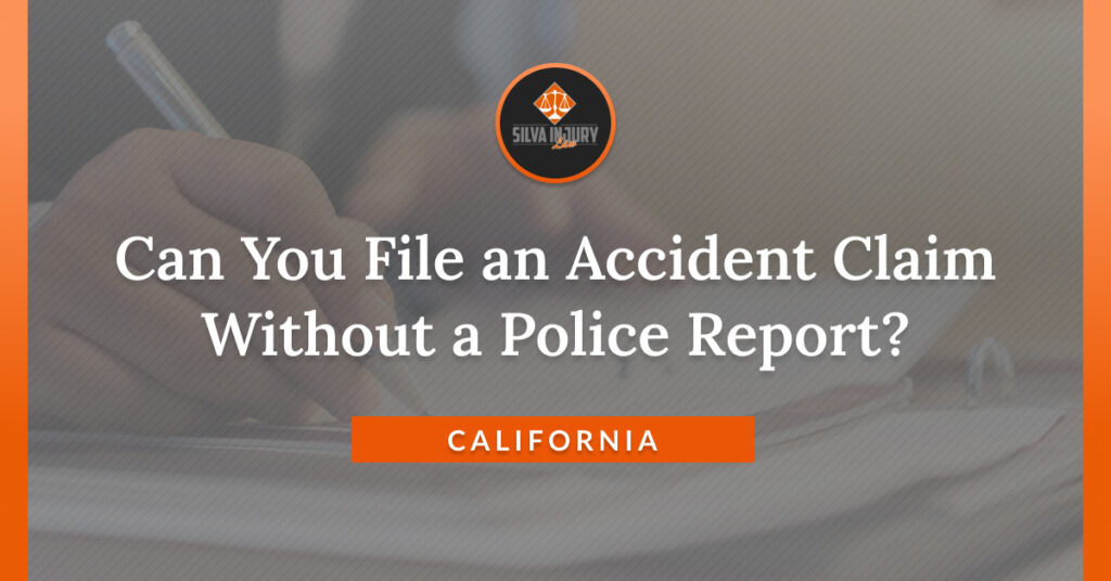 Do you need a police report to file an accident claim in California