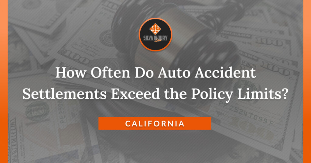 How often do auto accident claims exceed insurance limits