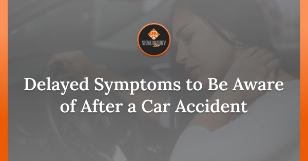 síntomas de lesión retardada tras un accidente de tráfico